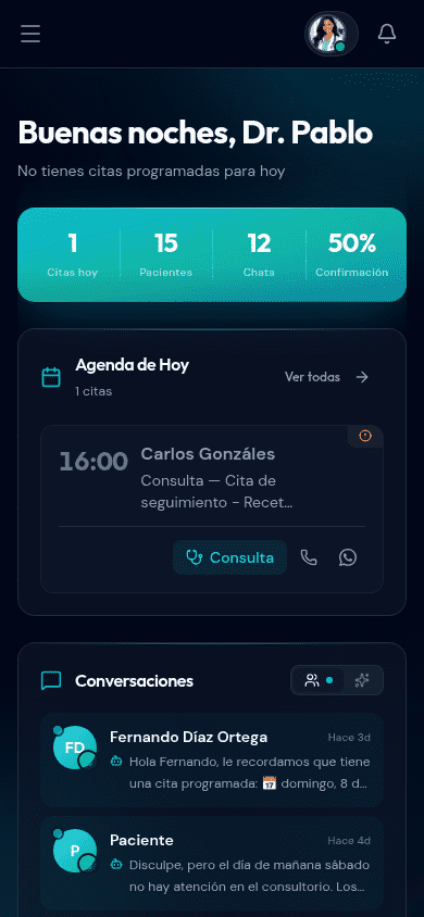 Dashboard en celular