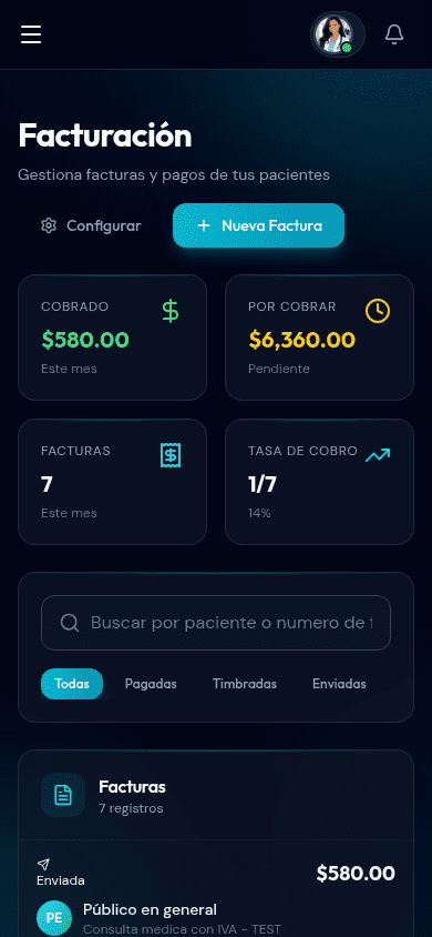 Facturación en celular