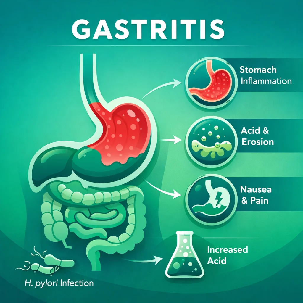 Gastritis: Causas, Clasificación y Tratamiento Basado en la Evidencia