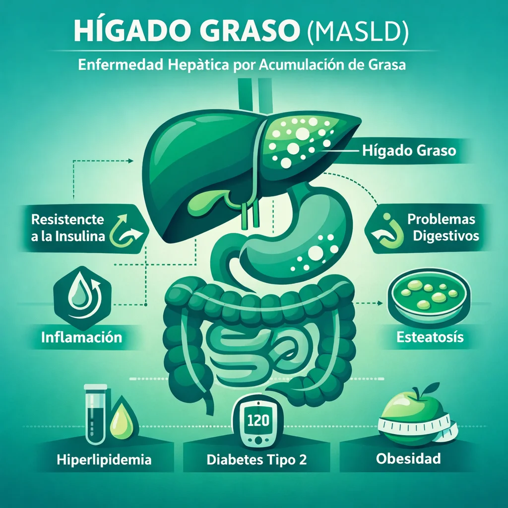 Hígado Graso (MASLD): Causas, Progresión y Prevención de Cirrosis