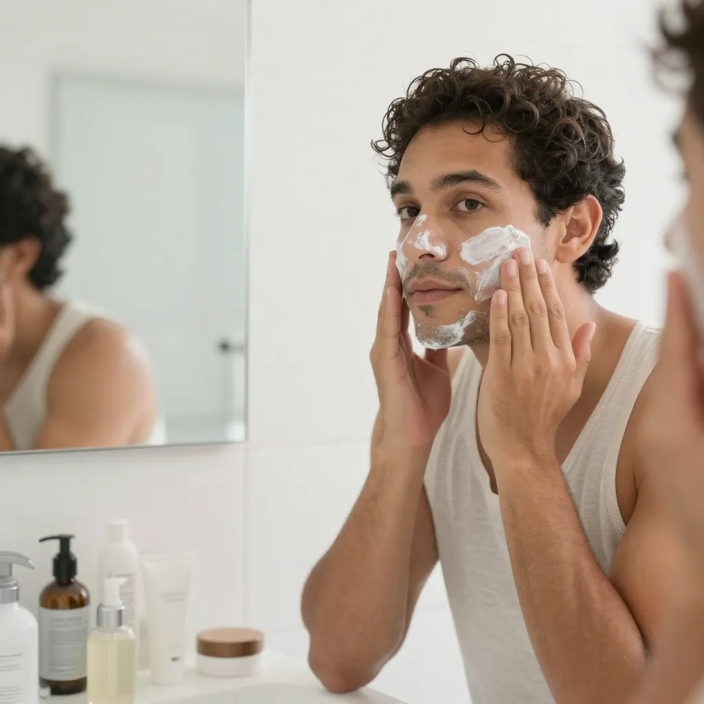 Dermatólogo consultando con paciente joven sobre tratamiento de piel