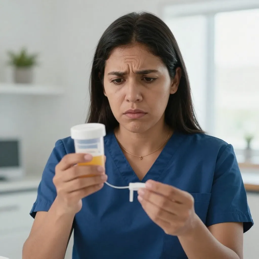 Análisis de orina con hematuria