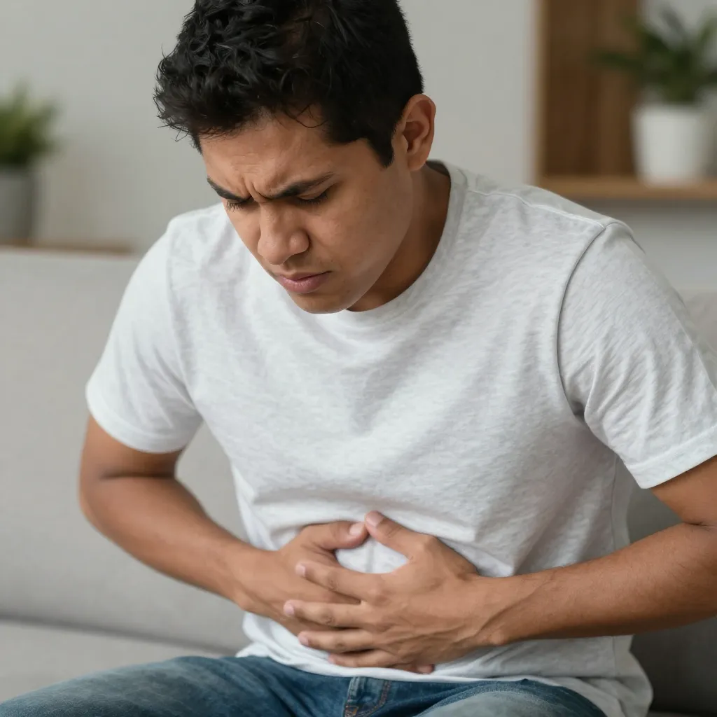 Malestar abdominal por hemorroides