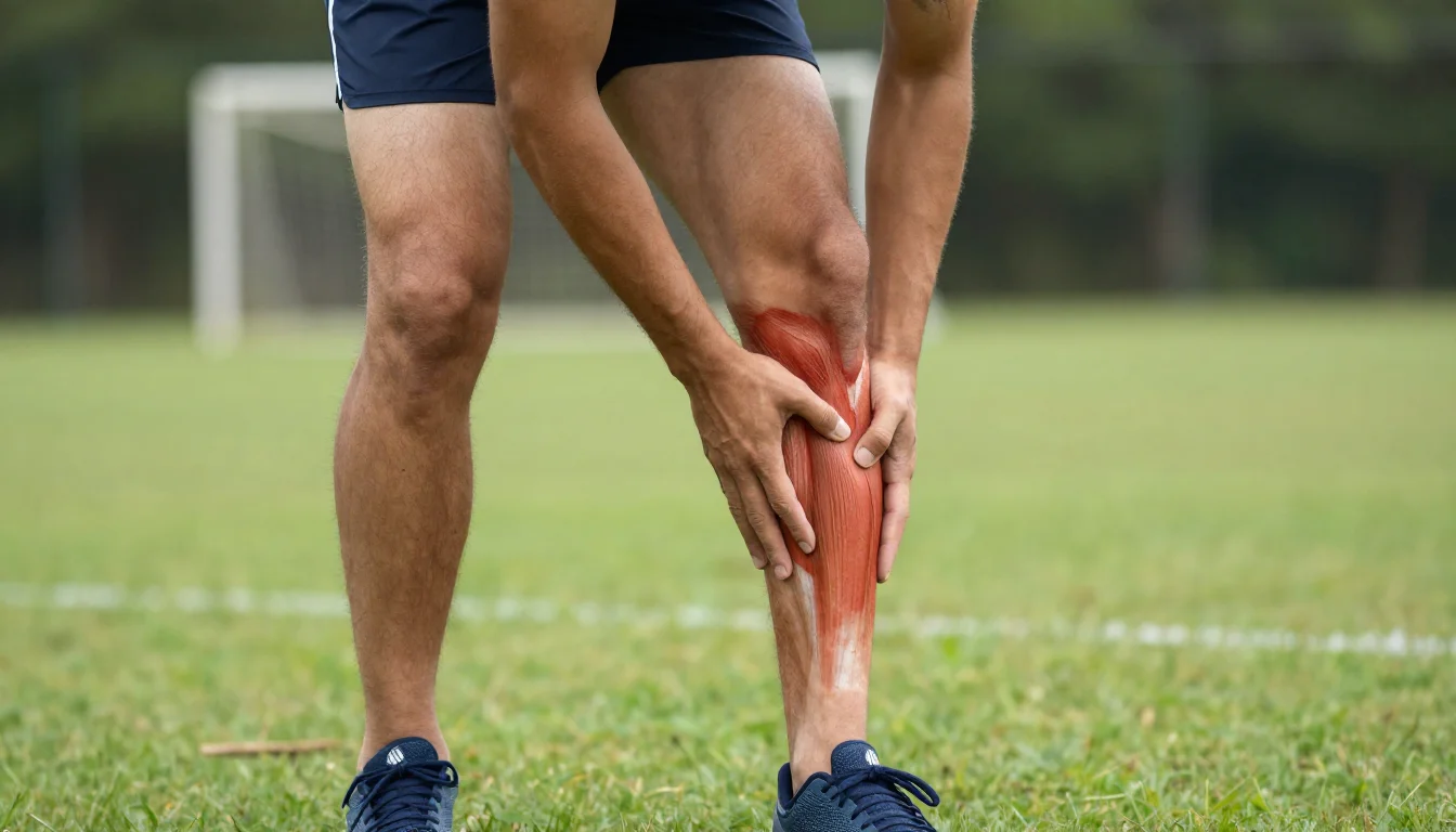 Ilustración sobre ¿qué es un desgarro muscular?