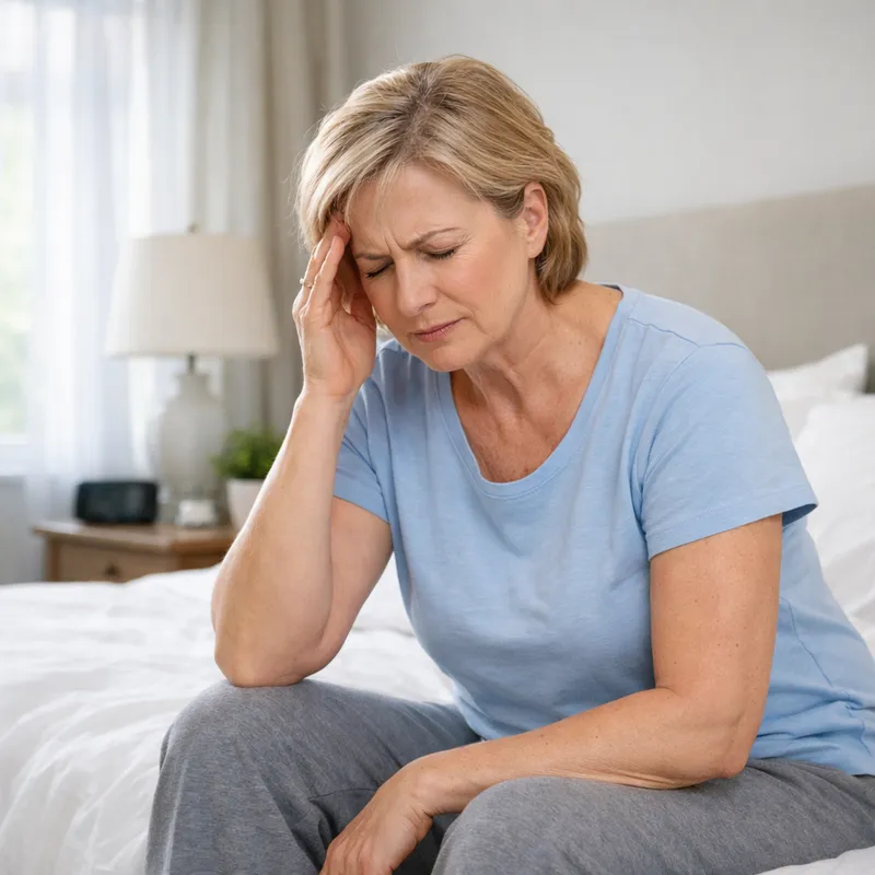 Persona experimentando mareo y desequilibrio