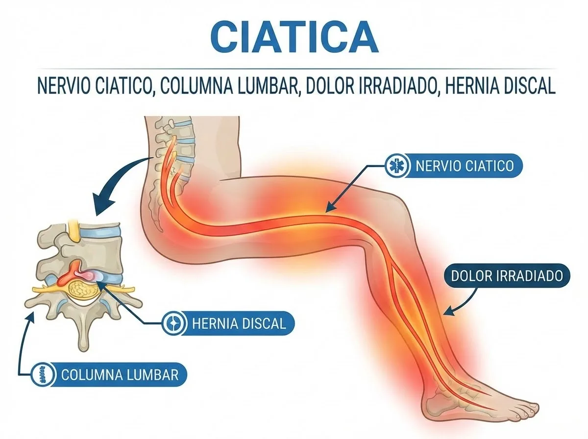 Ciática: Causas, Síntomas y Tratamiento Completo del Dolor del Nervio Ciático