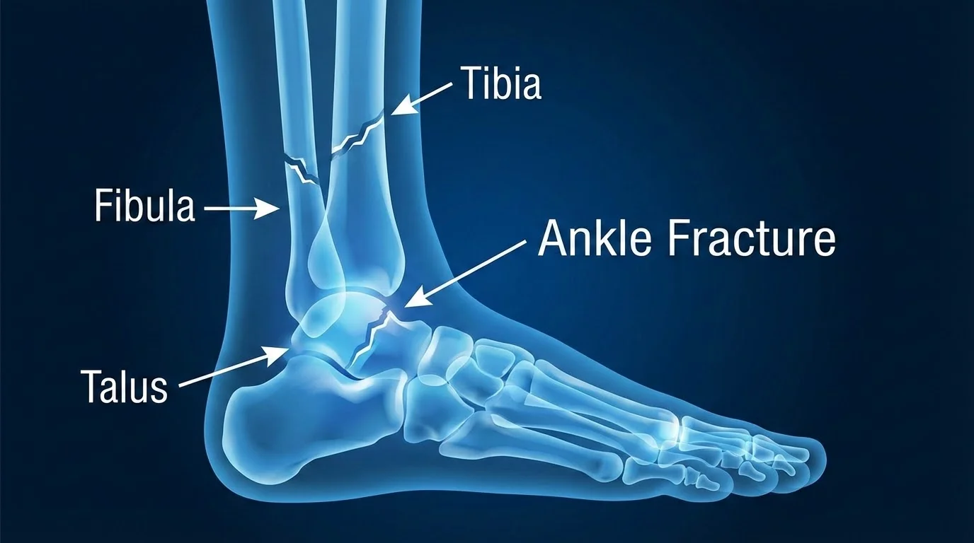 Fractura de Tobillo: Tipos, Síntomas y Tratamiento Completo