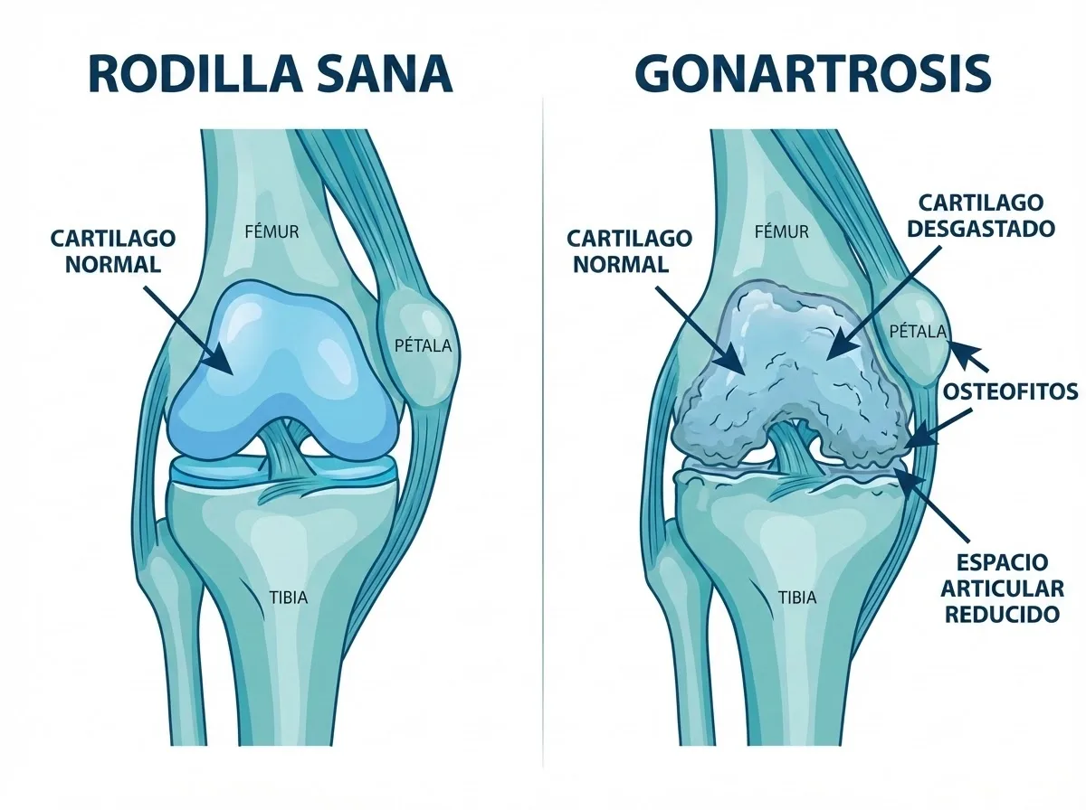 Gonartrosis o Artrosis de Rodilla: Síntomas, Causas y Tratamiento