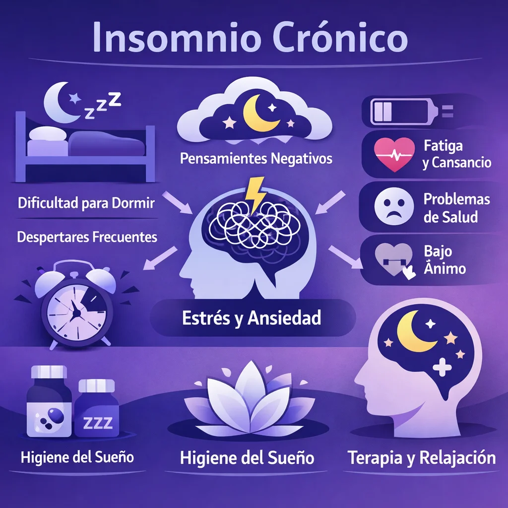 Insomnio Crónico: Causas, Consecuencias y Tratamiento Sin Dependencia