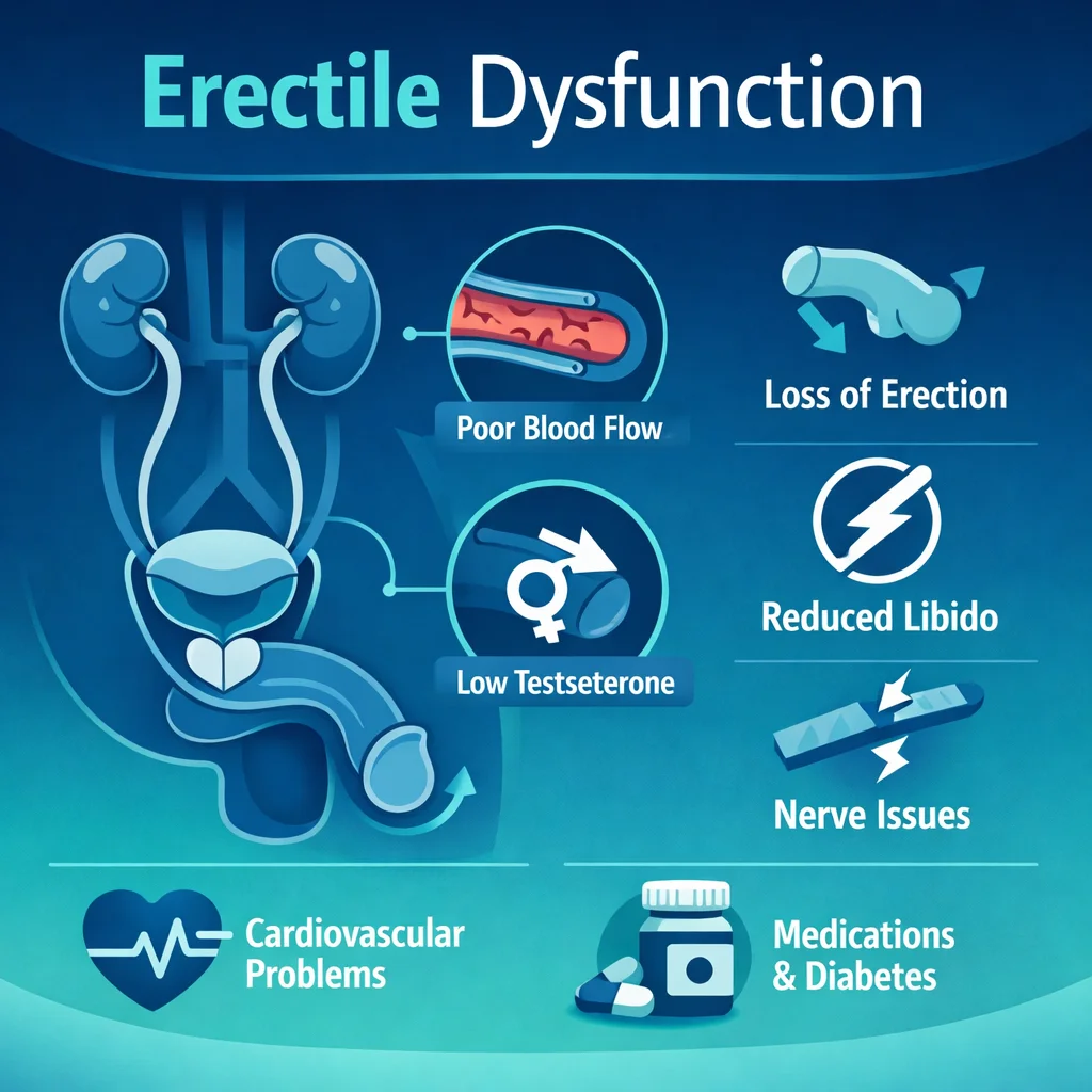 Disfunción Eréctil: Causas Vasculares, Diagnóstico y Tratamiento