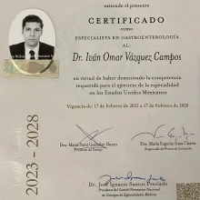 Foto de Dr. Ivan Omar Vázquez Campos, Gastroenterología en Aguascalientes