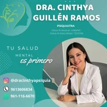 Foto de Dr. Cinthya Guillén Ramos, Psiquiatría en Tuxtla Gutiérrez