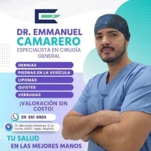 Foto de Dr. Emmanuel Camarero Hernández, Cirugía General en Tepic